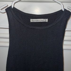 Black Abercrombie ribbed high neck bodysuit XL